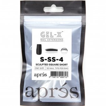 Gel-X Nail Extension False Nail Tips - Sculpted Square Short Refill Pack (50 Pcs)
