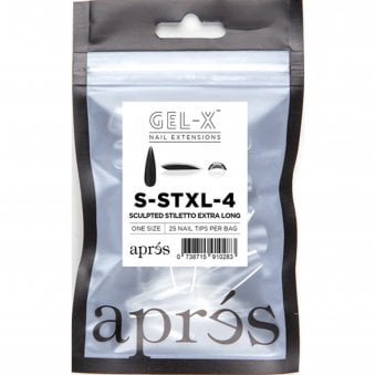 Gel-X Nail Extension False Nail Tips - Sculpted Stiletto Extra Long Refill Pack (50 Pcs)
