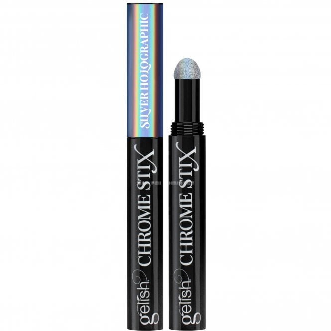 Gelish Chrome Stix - Rub On Chrome Powder Stick - Silver Holographic (1168195)