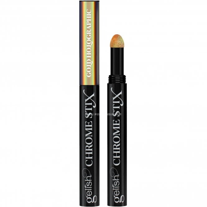 Gelish Chrome Stix - Rub On Chrome Powder Stick - Gold Holographic (1168196)