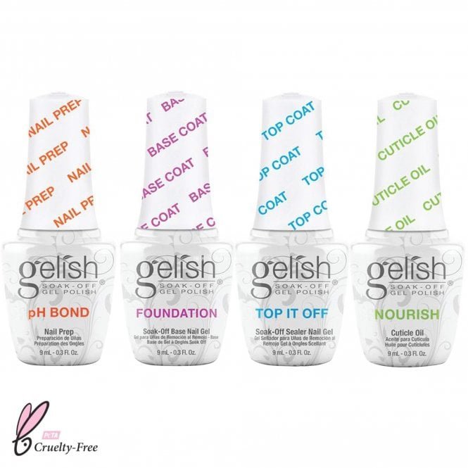 Gelish Fantastic Four - TPO Free Gel Polish Gel Polish Essentials Set (4 x 9ml)