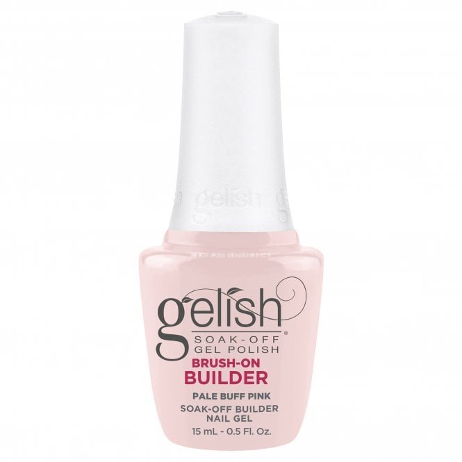 Gelish HEMA & TPO Free Brush On Builder Gel - Pale Buff Pink 15ml (1148156)