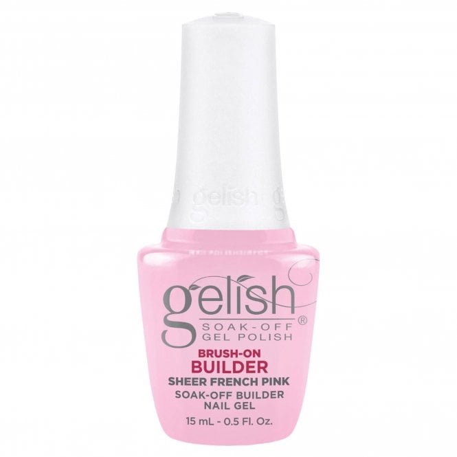 Gelish HEMA & TPO Free Brush On Builder Gel - Sheer French Pink 15ml (1148152)