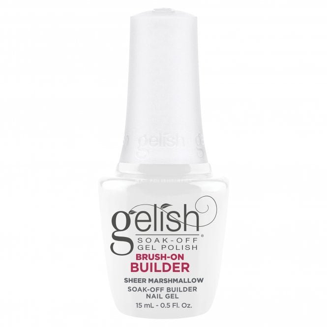 Gelish HEMA & TPO Free Brush On Builder Gel - Sheer Marshmallow 15ml (1148136)