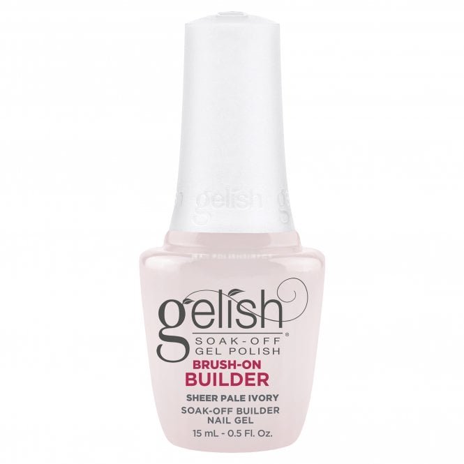 Gelish HEMA & TPO Free Brush On Builder Gel - Sheer Pale Ivory 15ml (1148157)