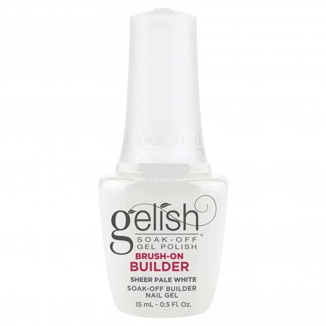 Gelish HEMA & TPO Free Brush On Builder Gel - Sheer Pale White 15ml (1148141)