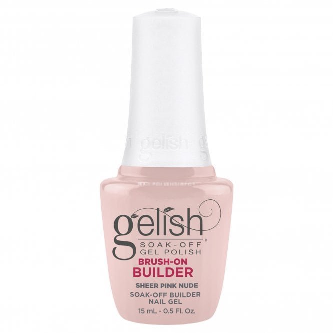 Gelish HEMA & TPO Free Brush On Builder Gel - Sheer Pink Nude 15ml (1148137)