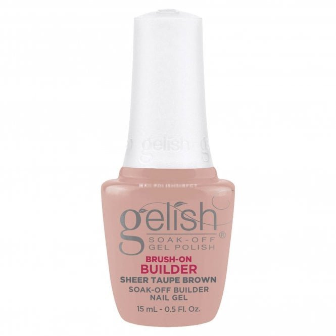 Gelish HEMA & TPO Free Brush On Builder Gel - Sheer Taupe Brown 15ml (1148148)