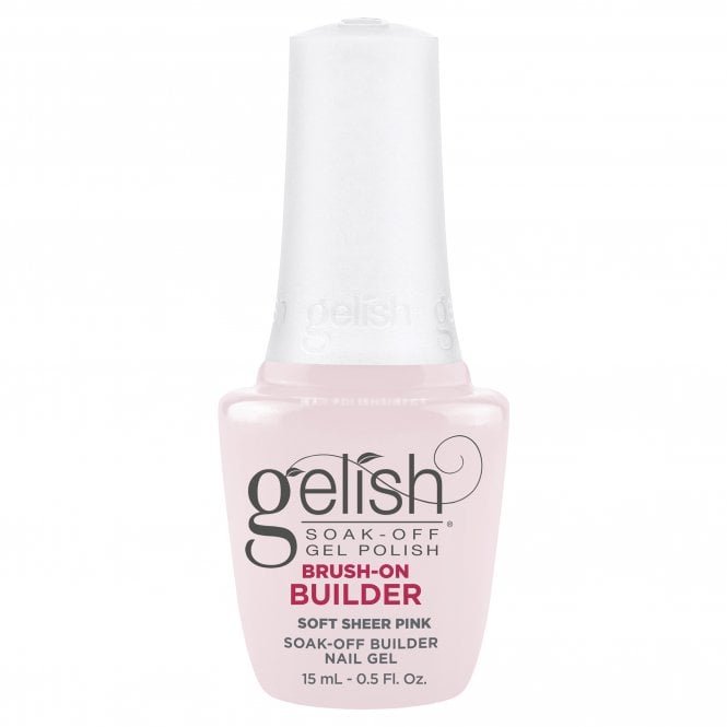 Gelish HEMA & TPO Free Brush On Builder Gel - Soft Sheer Pink 15ml (1148154)