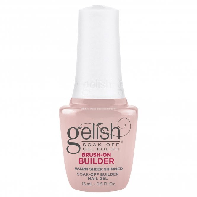 Gelish HEMA & TPO Free Brush On Builder Gel - Warm Sheer Shimmer 15ml (1148138)