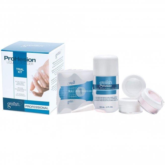 Gelish ProHesion Acrylic Nail Sculpting Powder Trial Kit - Liquid & Powder Kit (01101)