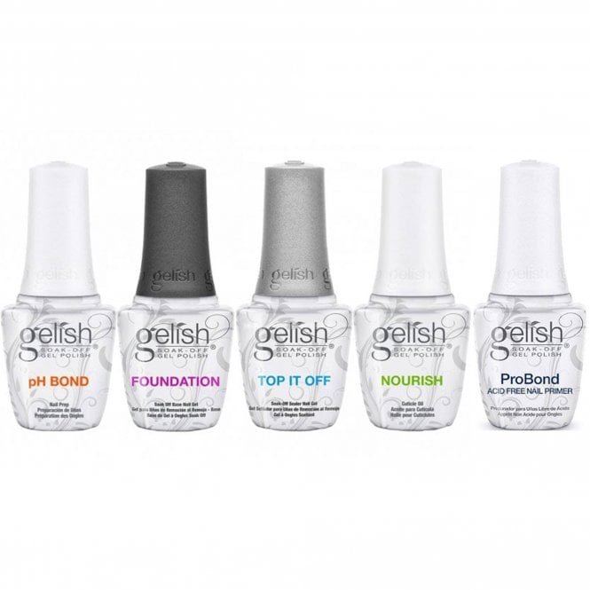 Gelish Super Five - TPO Free Gel Polish Essentials Set (5 x 15ml)