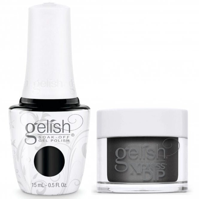 Gelish TPO Free Gel Polish & Xpress Dip Powder Duo - Black Shadow (1x15ml & 1x43g)