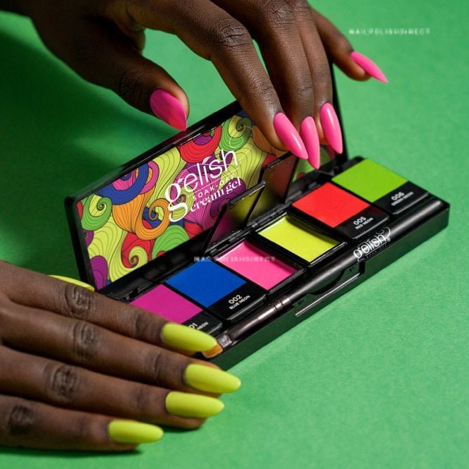 Gelish TPO & HEMA-Free Cream 6 Piece Nail Art Gel Palette - Neon & On & On (1121805)