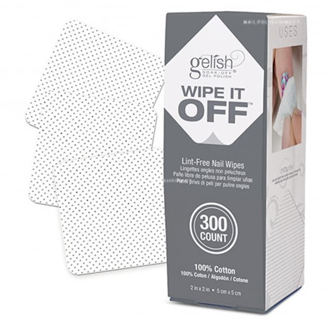 Gelish Wipe It Off - Lint-Free Nail Wipes (300 Wipes)(01925)