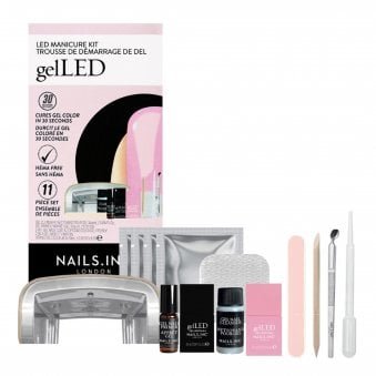 GelLED Starter Kit HEMA & TPO Free Pink Chiffon Gel Polish - 11 Piece Kit