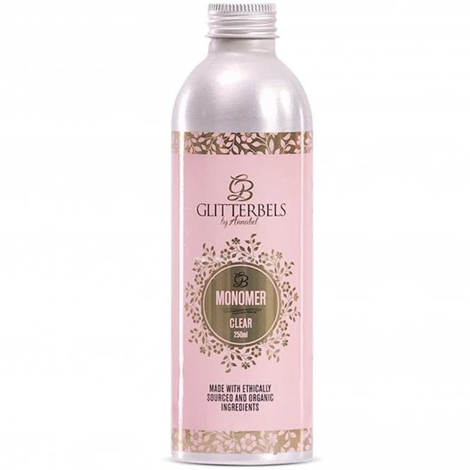 Glitterbels Acrylic Monomer Liquid - Clear 250ml (MONCLE250)