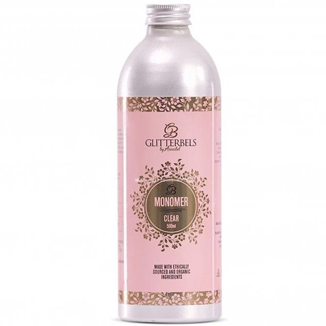 Glitterbels Acrylic Monomer Liquid - Clear 500ml (MONCLE500)