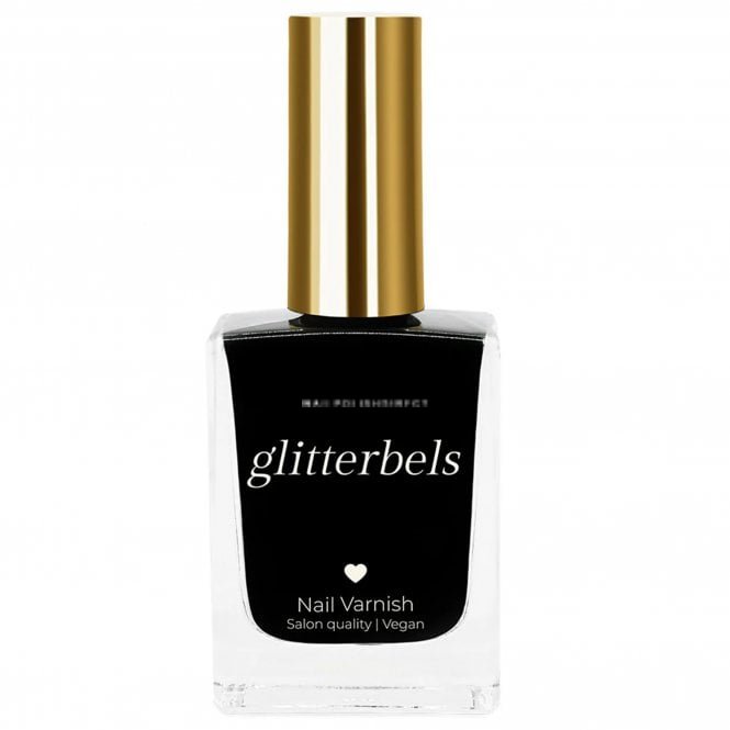 Glitterbels Anti-Chip & 21-Free Nail Varnish - Onyx - 14ml