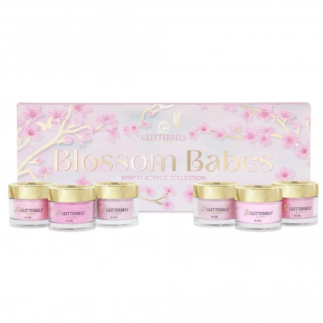 Glitterbels Blossom Babes Collection - Coloured Acrylic Powder (6 x 28g)