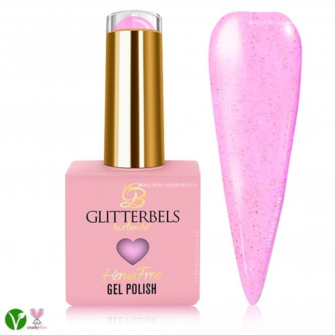 Glitterbels Hema Free Gel Polish - Guava Jelly Glitz 8ml (HGEL027)