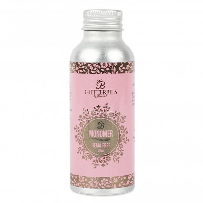 Glitterbels Monomer HEMA-Free Acrylic Liquid - 100ml (MONHEM100)