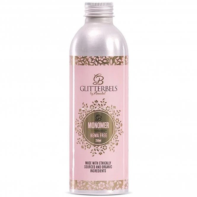 Glitterbels Monomer Acrylic Liquid - Hema-Free  250ml (MONHEM250)