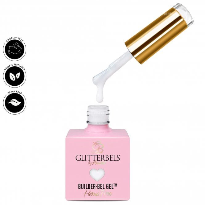 Glitterbels Hema & TPO Free Builder-bel Gel - White 17ml (HFBG001)