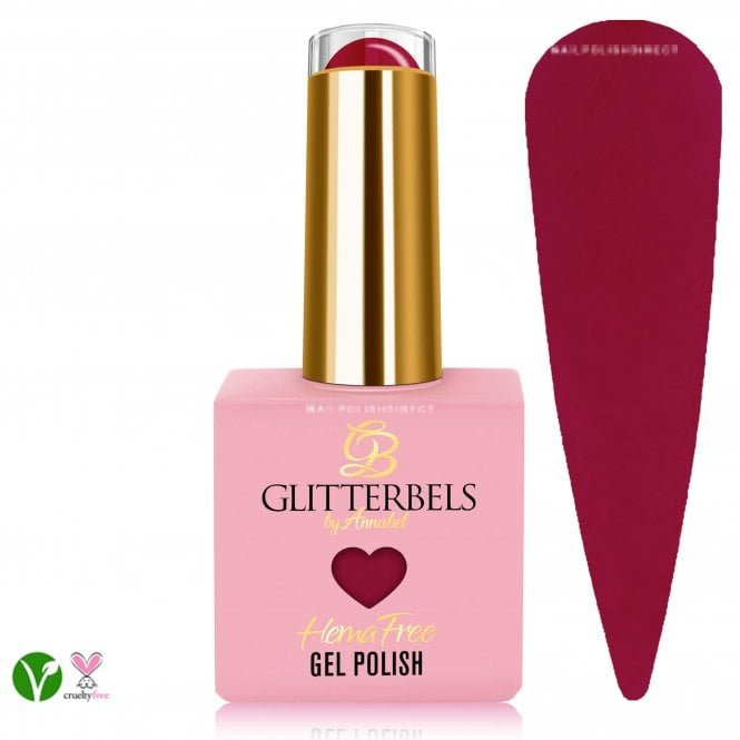 Glitterbels Hema & TPO Free Gel Polish - Cherry Chapstick 8ml (HGEL479)