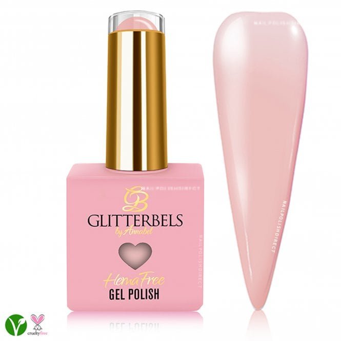 Glitterbels Hema & TPO Free Gel Polish - French Pink Opal 8ml (HGEL082)