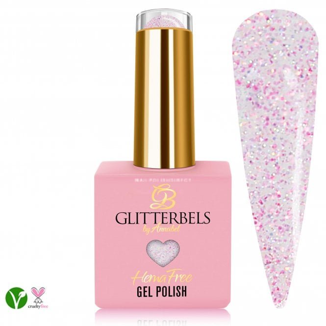 Glitterbels Hema & TPO Free Gel Polish - Pink Sherbet 8ml (HGEL412)