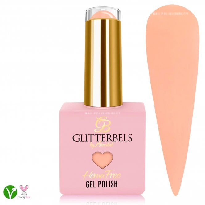 Glitterbels Hema & TPO Free Gel Polish - Sandy Peaches 8ml (HGEL503)