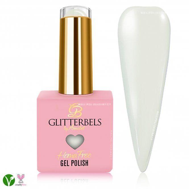 Glitterbels Hema & TPO Free Gel Polish - White 8ml (HGEL056)