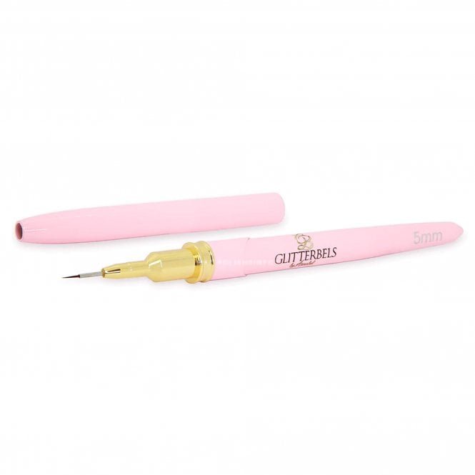 Glitterbels Liner Brush with Lid - Nail Art Gel Liner Brush - 5mm (BRUSH013-5MM)