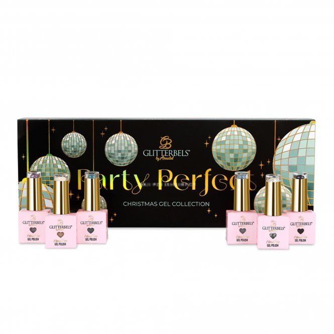 Glitterbels Party Perfect 6 Piece Collection Hema Free Gel Polish Set (6 x 8ml)