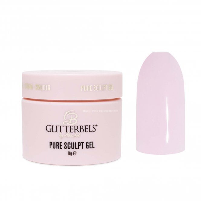 Glitterbels Pure Sculpt TPO-Free Self Levelling Hard Gel - Pink Marble 30g (HG012)