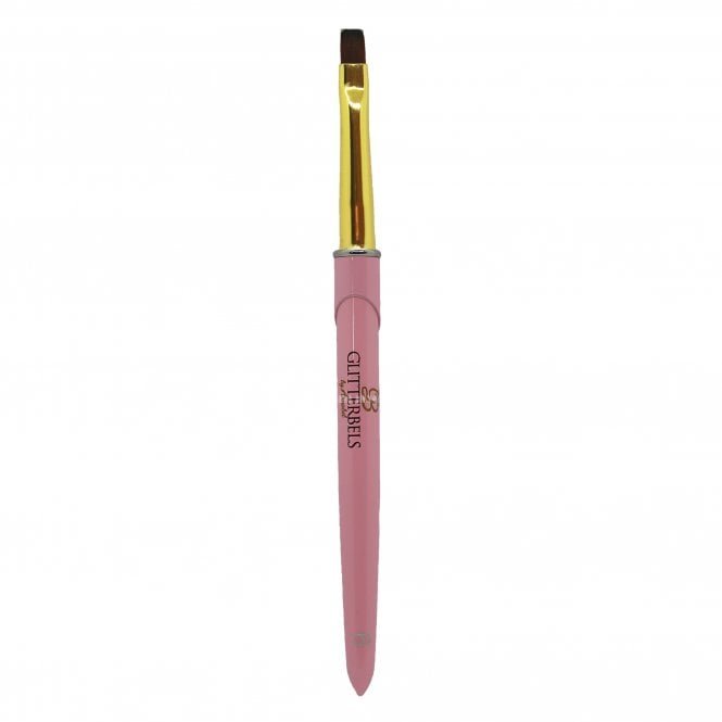 Glitterbels Unbelievabel Flat Edge Gel Brush - Size 6 (BRUSH011-6-F)