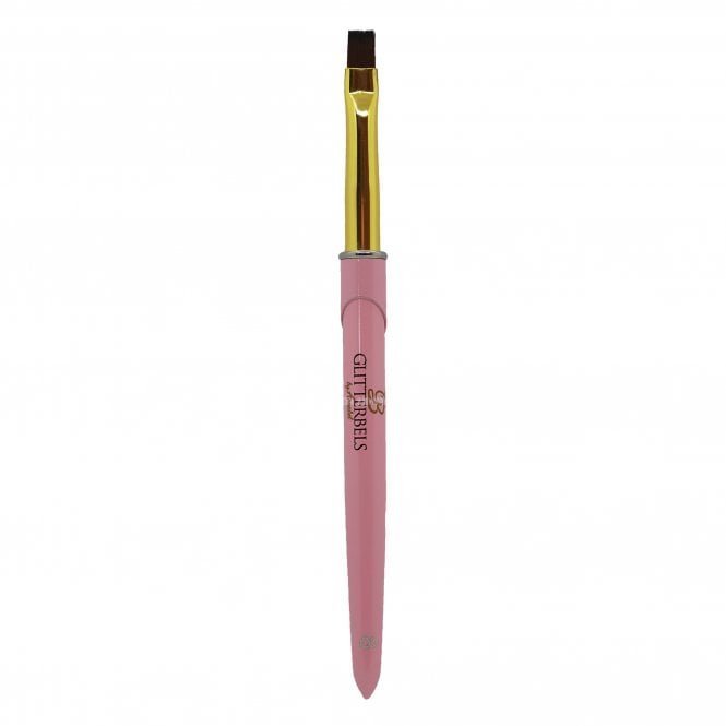 Glitterbels Unbelievabel Flat Edge Gel Brush - Size 8 (BRUSH011-8-F)