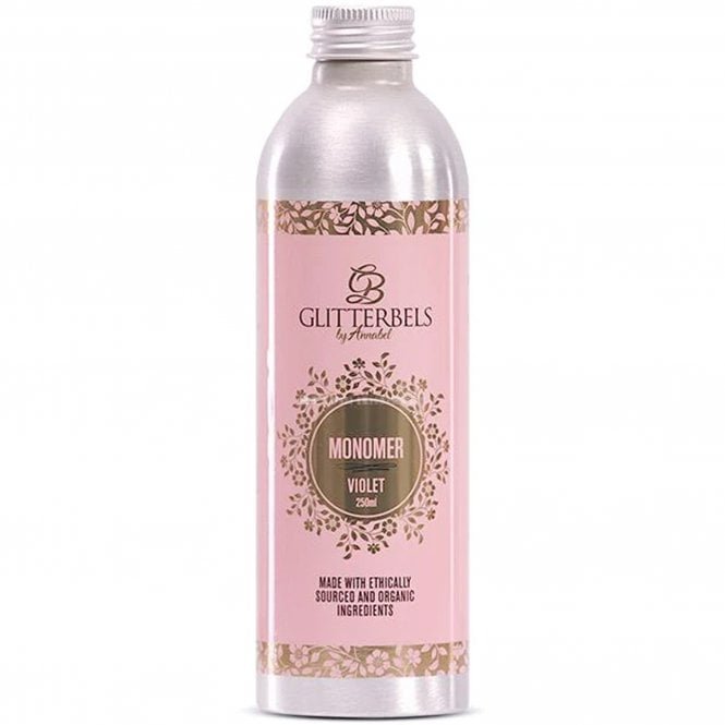 Glitterbels Violet Monomer Acrylic Liquid - 250ml (MONVIO250)