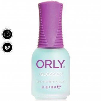 Glosser - Cruelty-Free Vegan Nail Polish High Shine Top Coat 18ml (24210)