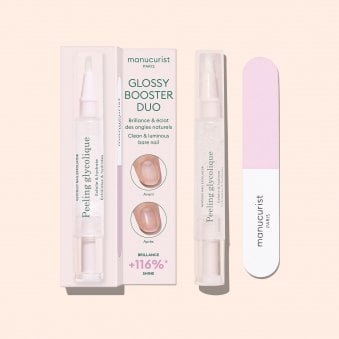 Glossy Booster Duo Buffer & Nail Exfoliator Pen 4ml (22241)