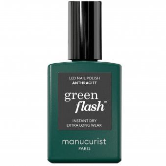 Green Flash Gel Nail Polish - Anthracite 15ml (51449)