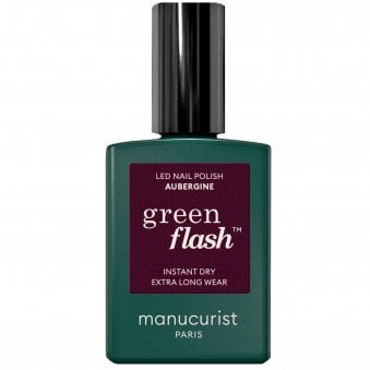 Green Flash Gel Nail Polish - Aubergine 15ml (51373)
