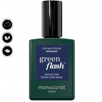 Green Flash Gel Nail Polish - Midnight 15ml (51459)