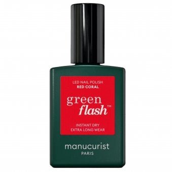 Green Flash Gel Nail Polish - Red Coral 15ml (50067)