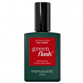 Green Flash Gel Nail Polish - Red Cherry 15ml (50006)