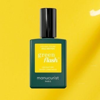 Green Flash Hema & TPO Free Gel Polish - Gold Button 15ml (51104)