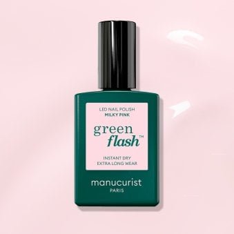 Green Flash Hema & TPO Free Gel Polish - Milky Pink 15ml (51100)