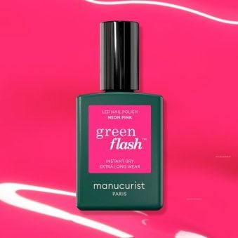 Green Flash Hema & TPO Free Gel Polish - Neon Pink 15ml (51695)