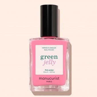 Green Vegan-Friendly Jelly Nail Polish - Pink Sorbet 15ml 